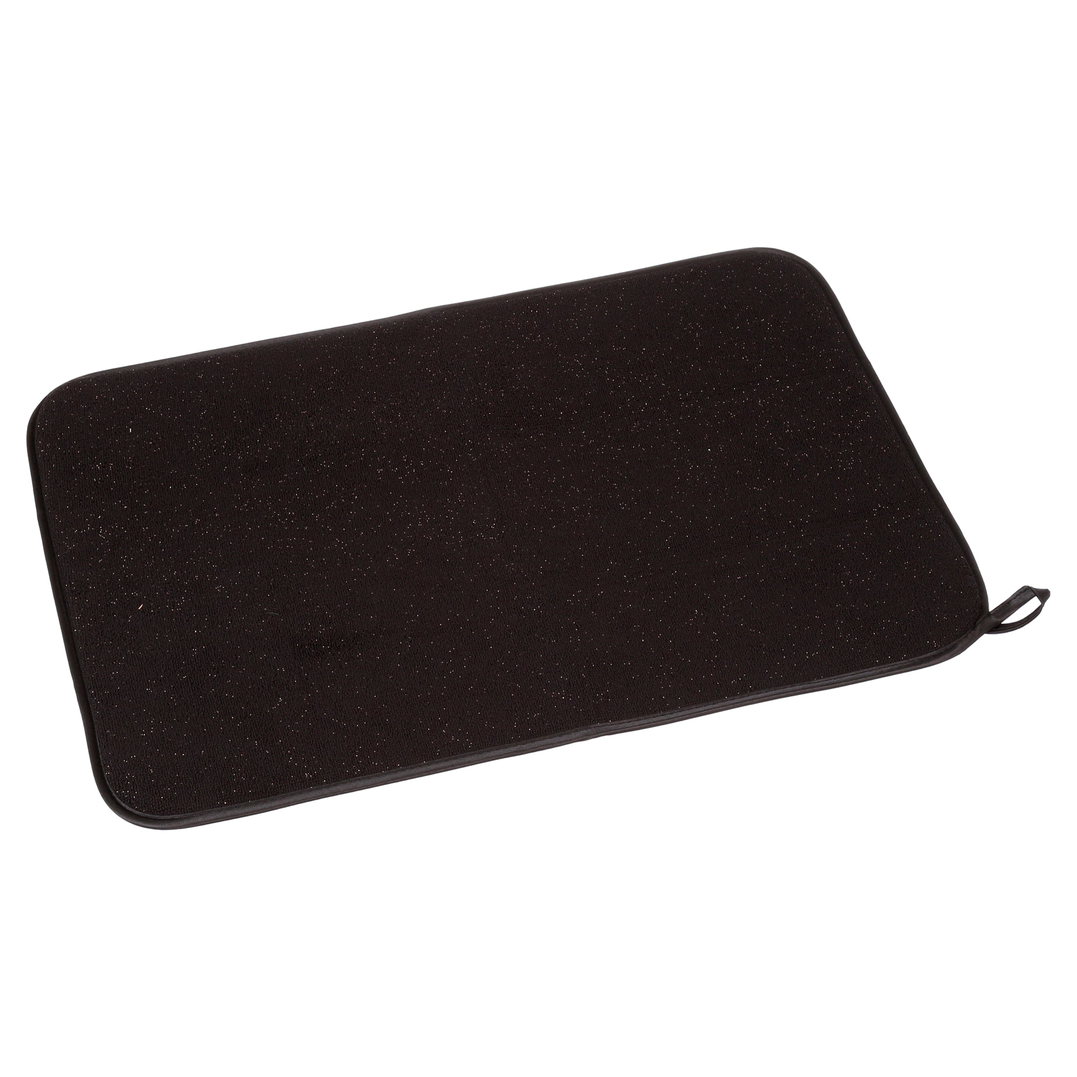 Thyme & Table Black & Gold Absorbent Dish Drying Mat 17.5 x 24 Inches