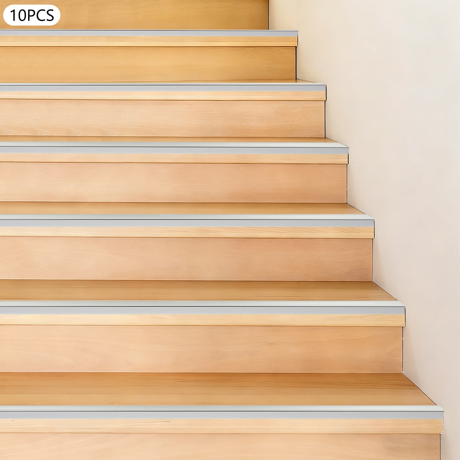 Stair Edge Protector, Stair Corner Trim Strips, Step Edge Trim for Schools, Daycare Centers, Kindergartens, Hospitals, Shopping Centers (35.43*1.18*0.79 in)
