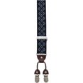 thumbnail image 3 of CTM  1.375 Inch Wide Diamond Print Double Clip-End Suspenders (Men), 3 of 3