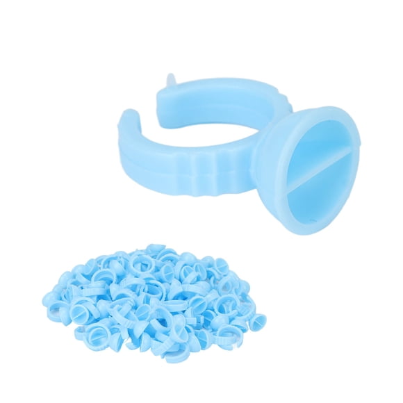 Tazas De Pegamento Para Extensión De Pestañas, Suministros De Anillos De Pegamento Desechables 100 Piezas Para Extensiones De Pestañas Para Técnicos
