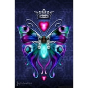 Steampunk Butterfly by Brigid Ashwood Butterfly Poster Vintage Poster Prints Butterflies in Flight Wall Decor Butterfly Illustrations Insect Art Cool Wall Art Print Poster 12x18