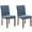 Blue, variant on MAROUTE Modern Upholstered Dining Chairs Set of 2 – High Back, Soft Fabric Seat, Wood Legs – Ideal for Kitchen, Dining, Living Room, Café - Blue