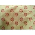 thumbnail image 4 of oneOone Cotton Silk Fabric Floral & Flying Swan Block Printed Craft Fabric BTY 42 Inch Wide, 4 of 4