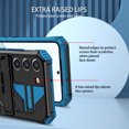 thumbnail image 6 of SaniMore for Sansung Galaxy S21 Plus 6.7" 2021 Case with 360 Degree Rotating Detachable Belt Clip Hidden Bracket Hybird Heavy Duty Protective Drop Resistant Tri-layer Shell For Galaxy S21 Plus, Blue, 6 of 12