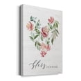 thumbnail image 2 of Paradise Floral Heart Premium Gallery Wrapped Canvas - Ready to Hang, 2 of 9