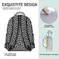 thumbnail image 5 of "Cute Dog Pattern Backpack - Waterproof & Spacious for School & Work, Multiple Compartments, Great Gift for Pup Admirers", 5 of 6