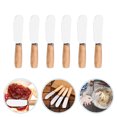 thumbnail image 2 of CIMAXIC Stainless Steel and Plastic Baking Spatulas for Kitchen Use Multi Color 6 Pieces,4.02"X0.79"X0.39", 2 of 5