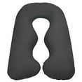 Leachco Back N Belly Chic Body Pillow Replacement Cover Charcoal