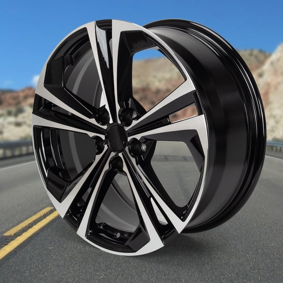 18"x7.5" Machined Black Alloy Wheel Rim for 2020 2021 2022 Nissan Sentra 2.0L