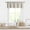Linen/White, variant on Red and White Buffalo Check Kitchen Curtain Valances for Windows,Burgundy Plaid Gingham Valance for Bathroom Rod Pocket Cafe Curtains, 55" x 15", Red/White