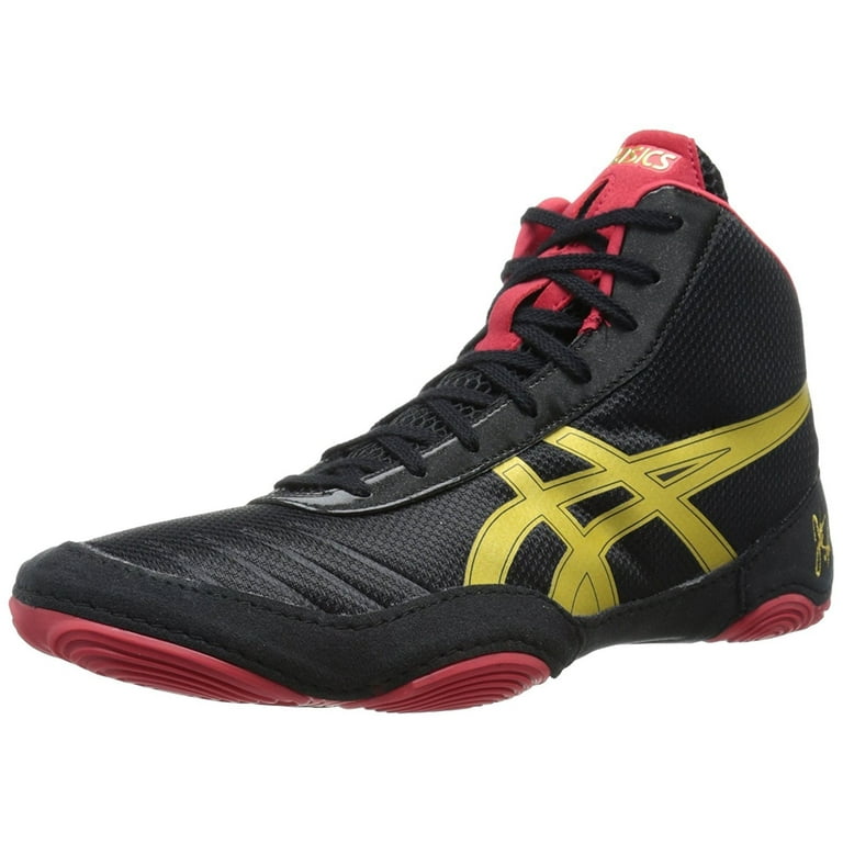 Asics black and gold high cheap tops