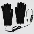 thumbnail image 2 of Winter Unisex Heating Warm Gloves Cold Weather Windproof Outdoor Sport Adjustable Temperature Thick Warm Finger Gloves Removable And Washable, 2 of 4