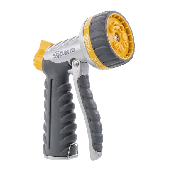 Solterra Series 8-Pattern Front Trigger Garden Hose Nozzle