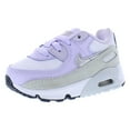 thumbnail image 5 of Nike Air Max 90 Leather Infant/Toddler Shoes Size 7, Color: White/Metallic Silver, 5 of 5