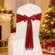 thumbnail image 5 of Bow Chair Decoration Ties Bow Stretch Floating Decorative Tape, Chair Cover Not Included, Holiday Party Decorations, Festive Home Decor, Wedding Table Toppers, for Living Room, Metal Frame, Easy to, 5 of 9