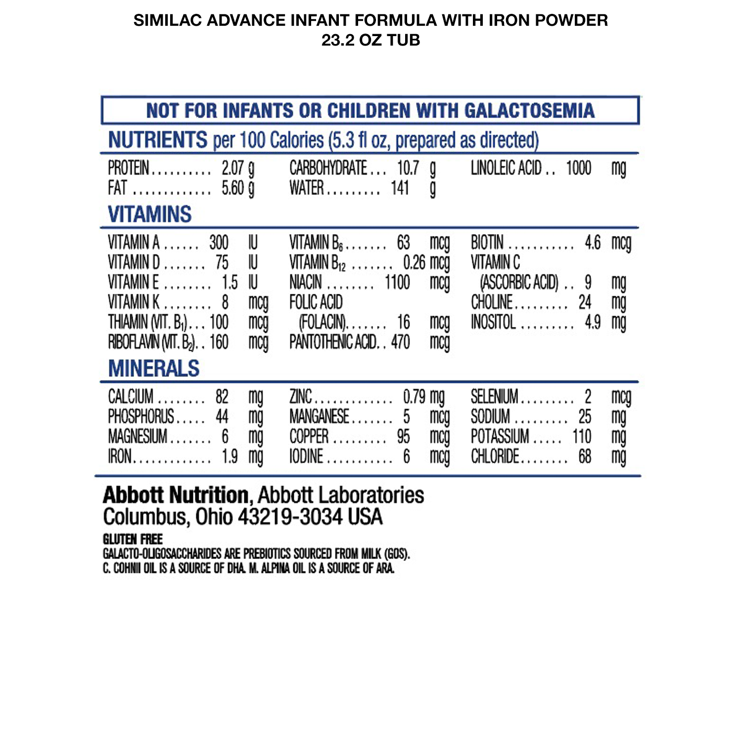 Similac® Advance®* Powder Baby Formula with Iron, DHA, Lutein, 23.2-oz Tub - image 3 of 13