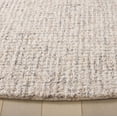 thumbnail image 3 of SAFAVIEH Martha Stewart Luther Solid Area Rug, Light Grey/Ivory, 6' x 6' Round, 3 of 9