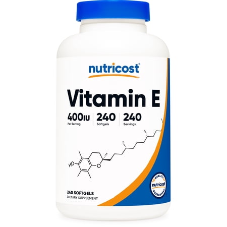 Nutricost Vitamin E Supplement 400 IU, 240 Softgel Capsules