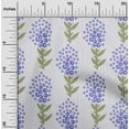 thumbnail image 2 of oneOone Cotton Silk Violet Fabric Asian Block Floral Craft Projects Decor Fabric Printed By The Yard 42 Inch Wide, 2 of 4