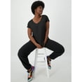 thumbnail image 4 of Hanes Originals Women's Raw Edge V-Neck T-Shirt, 4 of 7