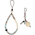 thumbnail image 3 of Hemobllo 1pc Beaded Phone Charm 2 In 1 Handmade Phone Lanyard Wrist Strap Anti-Lost Chain Bracelet Accessory For Universal Phonecase Random rope Color, 3 of 4