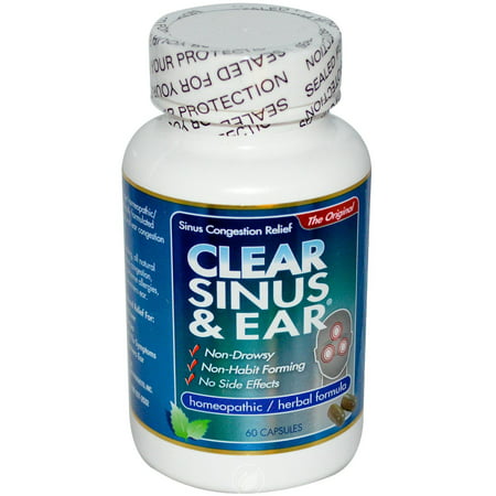 Clear Products Clear Sinus & Ear 60 Capsule, Pack of (Best Way To Clear Sinuses Without Medicine)