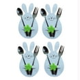 thumbnail image 4 of Vikakiooze Home Decor Under $5, 4pcs Easter Cutlery Bag Set Festive Party Cutlery Decoration Bag Cutlery Decoration, 4 of 4