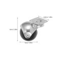 thumbnail image 2 of Sandcaster Furniture Ball Caster Wheels for Sofa 4Pcs Silver Iron, 2 of 5