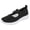 Black, variant on Women's Ortho Nursing Non Slip Work Shoes Comfortable Arch Support Memory Foam Slip on Driving Loafers Casual Walking Sneakers Fall Black Size 6.5