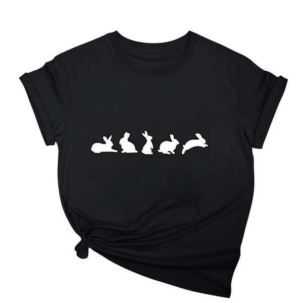 Tops de Cuello Alto para las Mujeres Amante Impreso Camiseta Cuello Redondo Manga Corta, Poliéster Spandex