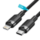 thumbnail image 1 of Cable para IPhone USB-C a Lightning VENTION 1Metro 3A 27W Trenzado, 1 of 8