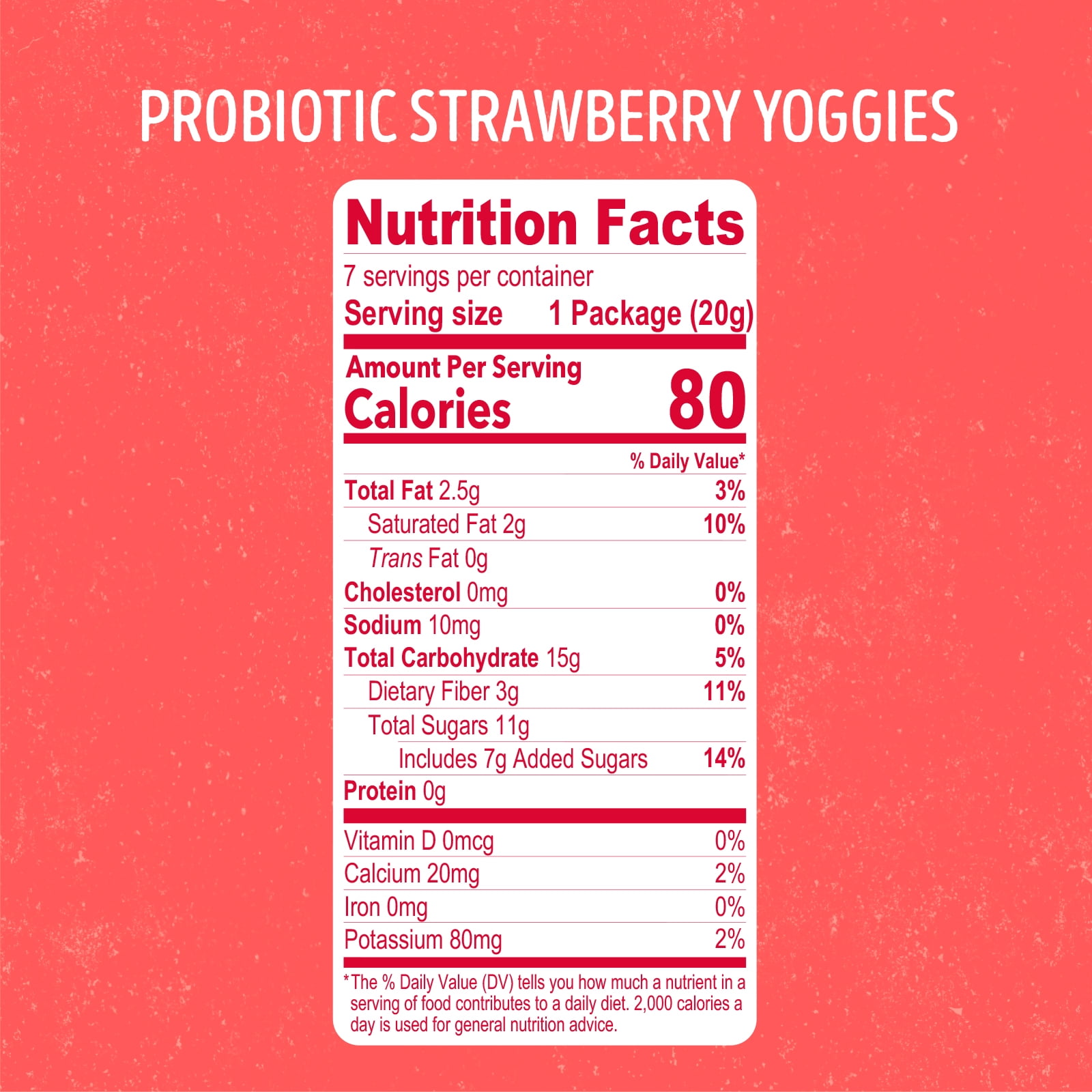 (3 pack) Nature's Garden, Probiotic Strawberry Yoggies, Gluten- Free, Non-GMO, Soft Chew, Fruit Snacks, 0.7 oz, 12 Count