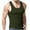 Army Green, variant on Dgankt Men's Cotton Tank Top Men's Summer Knit Vertical Stripe Workout Crew Neck Tank Top Tank Top Mens