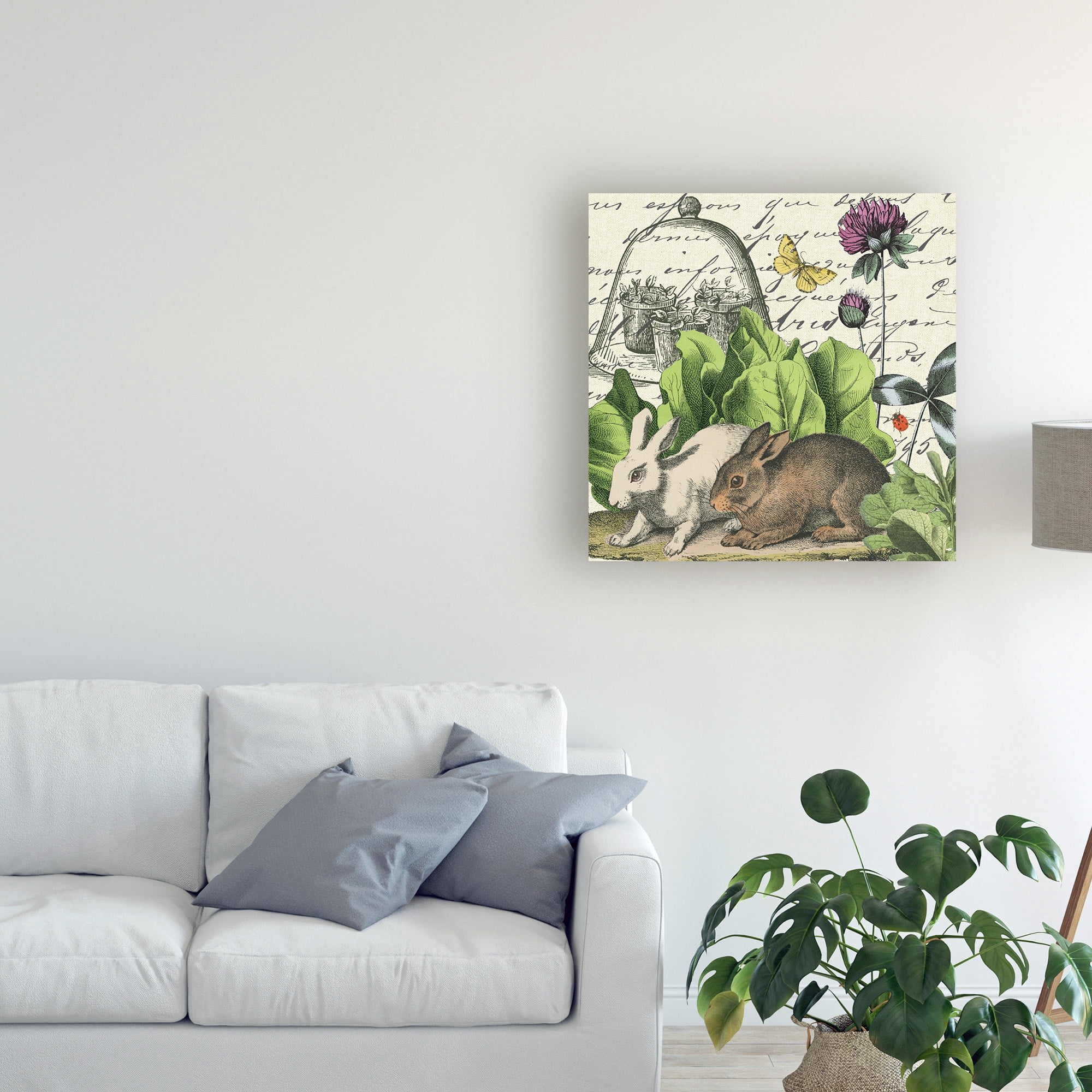Garden Rabbit II' Canvas Art by Wild Apple Portfolio