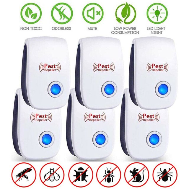 Supsupsiu Ultrasonic Pest Repeller 6 Pack, Pest Control Ultrasonic