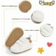 thumbnail image 3 of Zapatos para bebés, niños y niñas, primeros pasos, recién nacidos, suela de goma antideslizante, zapatillas de cuna de cuero sintético para niños de 12 a 18 meses, 3 of 5