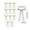 A-Green-12PC, variant on Bows for Candlestick Decoration with Bow Knot Ribbon - Gift Packaging Decoration for Valentine's Day Christmas, Elegant Ribbon Ornaments for Various Holiday Scene Decor