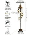 thumbnail image 3 of Angora Asli 5 Globe Standing Turkish Lamp | Turkish Moroccan Standing Floor Lamps for Home (70.86"), 3 of 5