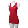 thumbnail image 5 of A2Y Women's Basic Solid Soft Cotton Scoop Neck Racer-Back Tank Top, 5 of 6