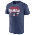 thumbnail image 2 of Men's Fanatics Branded  Heather Navy UConn Huskies 2024 NCAA Men's Basketball National Champions T-Shirt, 2 of 4