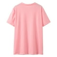 thumbnail image 3 of kpoplk Adorable Girls' Dressy Casual Spring Summer Round Neck Loose Fit Shirts for Garden Parties​,13-14 Years Pink, 3 of 7