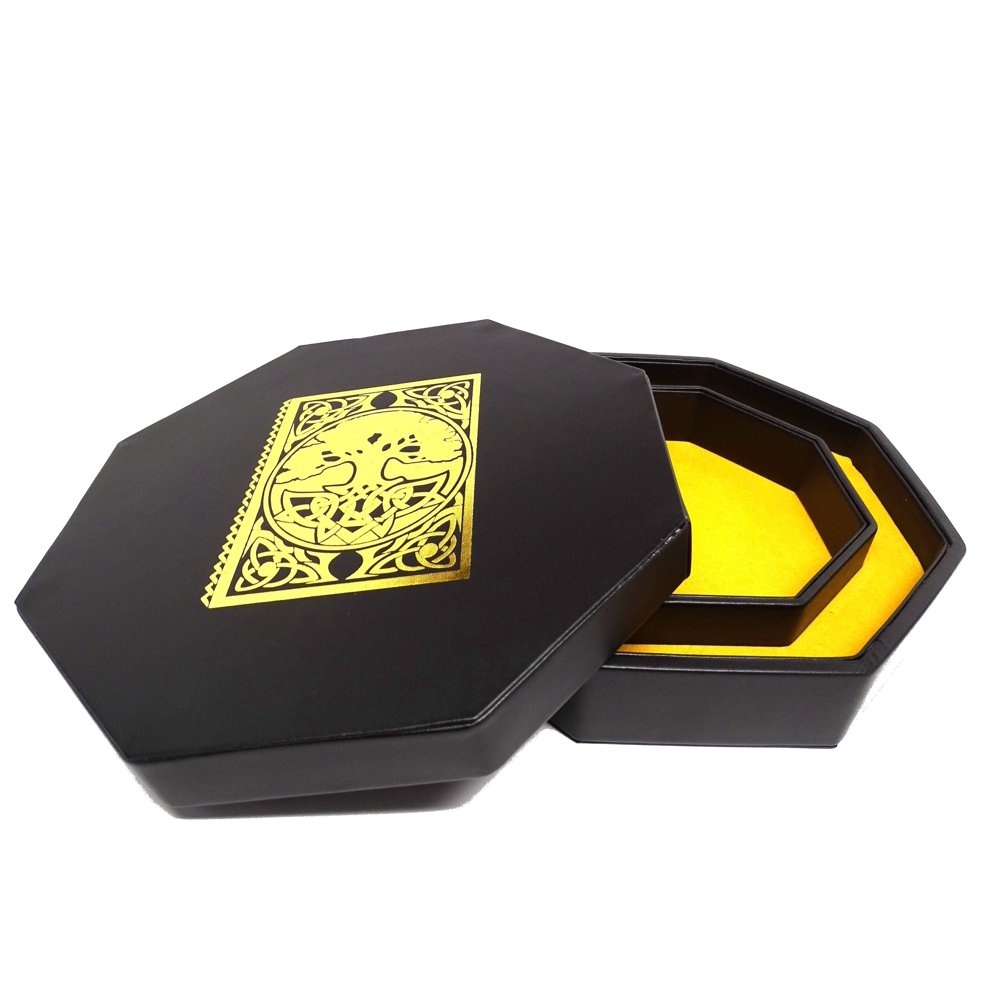 easy roller dice co. 8 inch dice tray with lid and dice staging area