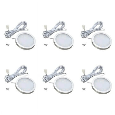 6X 12V LED Light Rv Trailer Boat Interior Ceiling Down Roof Lamp Warm White,6 x RV Roof Light 12 x Screw,White
