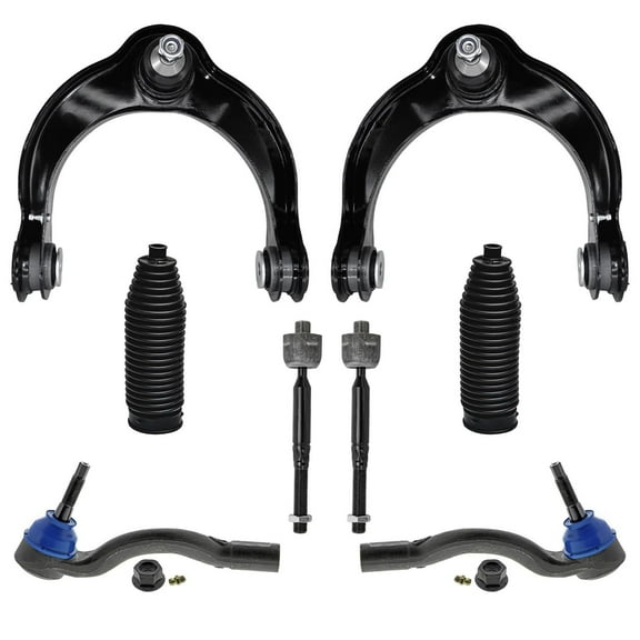 Detroit Axle - 8pc Front End Kit for Jeep 2016-2020 Grand Cherokee Dodge Durango, 2 Upper Control Arms with Ball Joints 4 Inner Outer Tie Rods 2 Boots 2017 2018 2019 Replacement