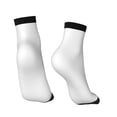thumbnail image 4 of Bingfone White Design Patterned Men'S Women'S Casual Cotton Socks, 4 of 9