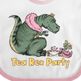 thumbnail image 4 of Inktastic Funny Tea Rex Party Boys or Girls Baby Bib, 4 of 4