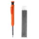 thumbnail image 1 of Bsvklp Juego Lápices Carpintero Sólidos Con Recambios para Marcadores Herramienta Construcción (naranja), 1 of 9