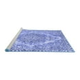 thumbnail image 2 of Ahgly Company Machine Washable Indoor Rectangle Abstract Blue Modern Area Rugs, 8' x 12', 2 of 4