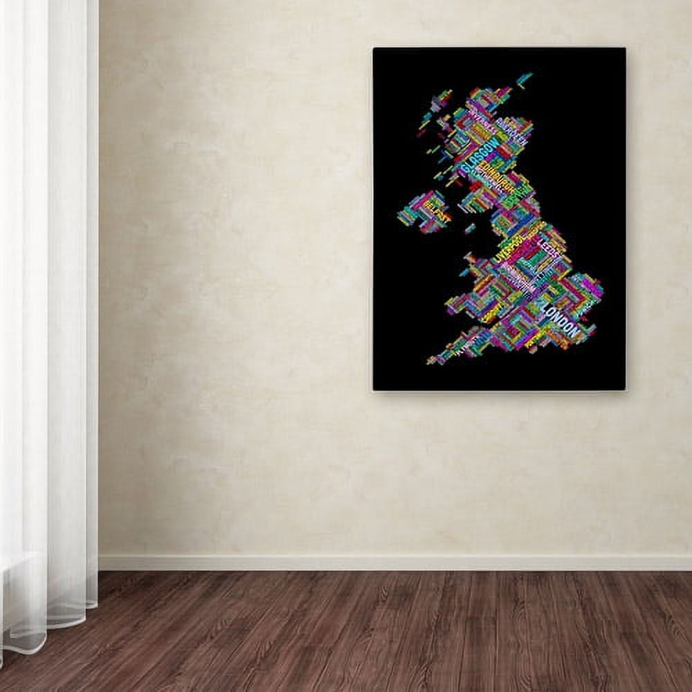 Trademark Fine Art "United Kingdom VII" Canvas Wall Art by Michael Tompsett