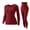 Wine, variant on Naittoop Women's Thermal Underwear Lightweight Basic Seamless Long Johns Crewneck Long Sleeve Base Layer Set Top & Bottom Sets